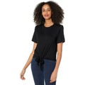 Hudson Jeans Shoulder Pad Tie Front Tee