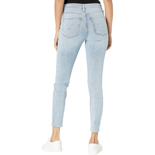 허드슨 Hudson Jeans Barbara High-Rise Super Skinny Crop Jeans in Baby Face