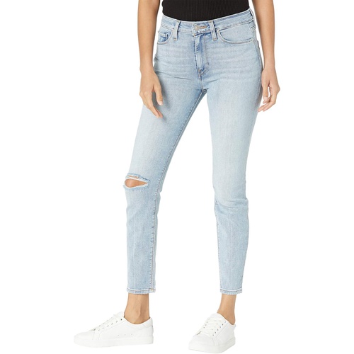 허드슨 Hudson Jeans Barbara High-Rise Super Skinny Crop Jeans in Baby Face