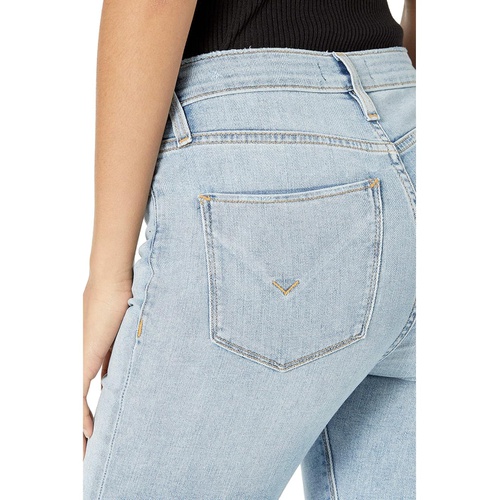 허드슨 Hudson Jeans Barbara High-Rise Super Skinny Crop Jeans in Baby Face