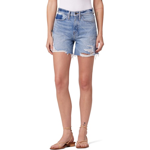 허드슨 Hudson Jeans Devon High-Rise Boyfriend Shorts in Sidewalks