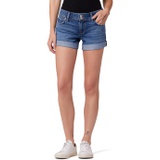 Hudson Jeans Croxley Midthigh Shorts (wu002F Rolled Hem) in Echo Of Light
