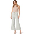 Hudson Jeans Wide Leg Drawstring Trousers Crop in Storm Grey