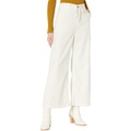 Hudson Jeans Wide Leg Drawstring Trousers Crop in Egret