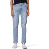 Hudson Jeans Lana Boyfriend Ankle wu002F Rolled Hem in Summer Breeze