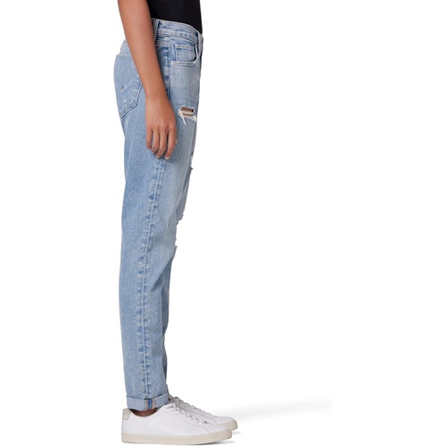 허드슨 Hudson Jeans Lana Boyfriend Ankle wu002F Rolled Hem in Summer Breeze