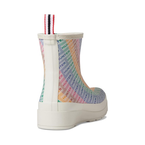 헌터 Hunter Play Short Logo Rainbow Print Boot