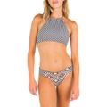 Hurley Max Mosaic Geo Reversible High Neck Halter