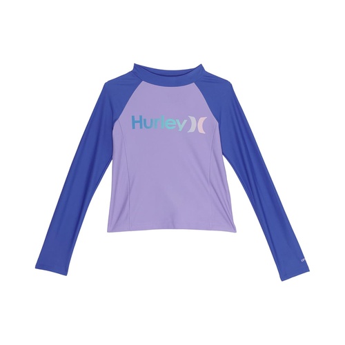 해틀리 Hurley Kids Long Sleeve Rashguard Shirt (Big Kids)