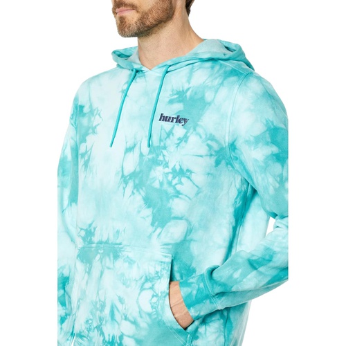  Hurley Lowers Lightening Tie-Dye Fleece Pullover Hoodie