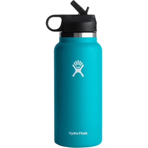  Hydro Flask 32oz Wide Mouth Straw Lid 2.0 Water Bottle - Hike & Camp