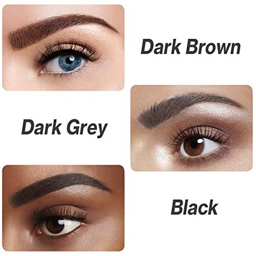  Eyebrow Tattoo Pen - iMethod Upgrade Microblading Eyebrow Pen, Eyebrow Makeup, Long Lasting, Waterproof and Smudge-proof, Dark Brown