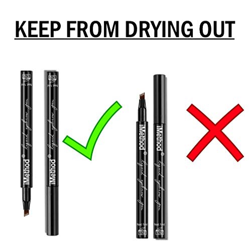  Microblading Eyebrow Pen - Eyebrow Tattoo Pen by iMethod, Creates Natural Looking Eyebrows Effortlessly and Stays on All Day, Dark Brown