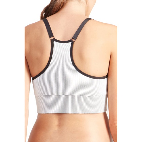  Ingrid & Isabel Seamless Active Maternityu002FNursing Bra_BLACK WHITE COMBO