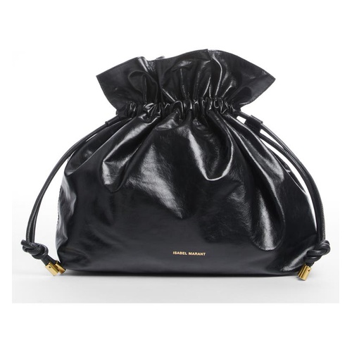  Isabel Marant Leather Bucket Bag_BLACK