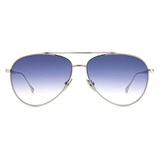Isabel Marant 60mm Gradient Aviator Sunglasses_PALLADIUM/ BLUE SHADED