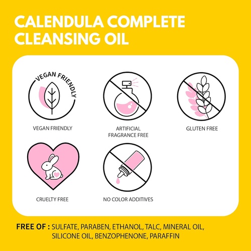  iUNIK Calendula Complete Deep Cleansing Oil, 6.70 Fl Oz  94% Natural Oil Cleanser, Makeup Remover for Waterproof Makeups. Mascara Sunscreen, Lipstick, Eyeliner - Facial Cleansing