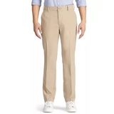 Mens Performance Stretch Flat Front Straight Fit Chino Pants