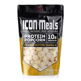 ICON Meals Protein Popcorn, High Protein Popcorn, 10g Protein, High Protein Snack, 1 Bag (8.5 oz) (Peanut Butter Vanilla)
