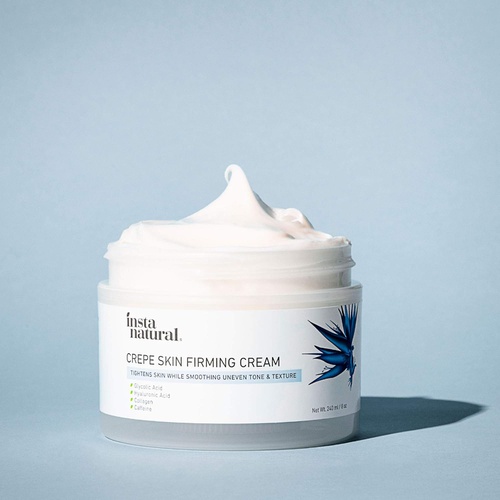  InstaNatural Crepe Firming Cream for Neck, Chest, Legs & Arms  Tightening & Lifting, Anti-Aging, Anti-Wrinkle, Collagen Skin Repair Treatment - Made With Hyaluronic Acid, Alpha Hydroxy & Caffe