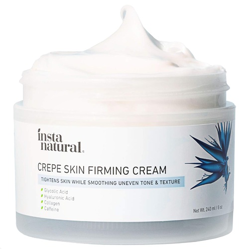  InstaNatural Crepe Firming Cream for Neck, Chest, Legs & Arms  Tightening & Lifting, Anti-Aging, Anti-Wrinkle, Collagen Skin Repair Treatment - Made With Hyaluronic Acid, Alpha Hydroxy & Caffe