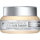 IT Cosmetics Confidence in an Eye Cream - Anti-Aging & Brightening Eye Cream for Dark Circles, Puffiness & Fine Lines - with Hyaluronic Acid & Collagen - 0.5 fl oz