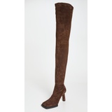 Jacquemus Thigh-High Suede Boots