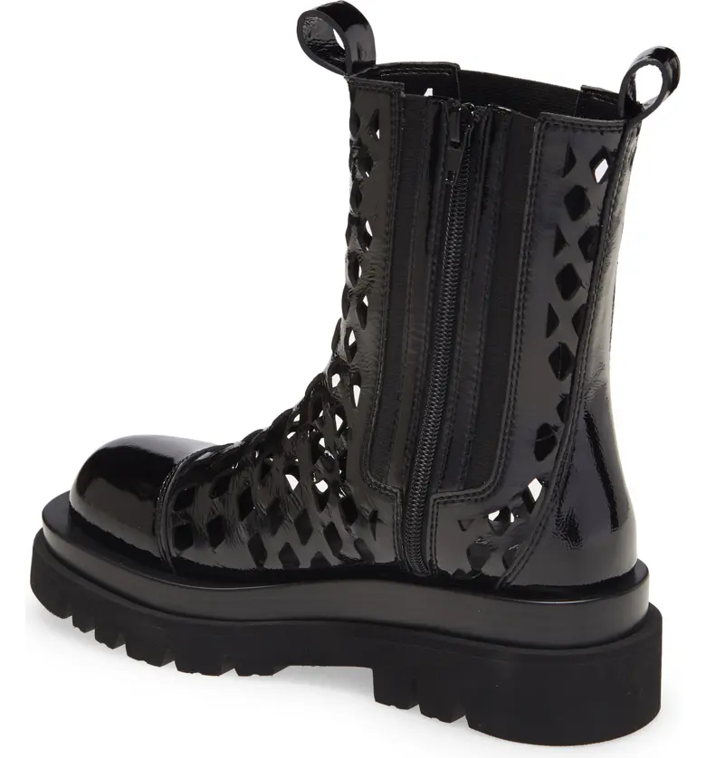  Jeffrey Campbell Tanked Perforated Chelsea Boot_BLACK SHINY LEATHER