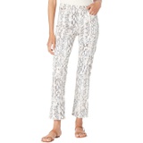 JEN7 Printed Ankle Straight Jeans