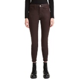 JEN7 Coated Ankle Skinny in Chocolate Coated