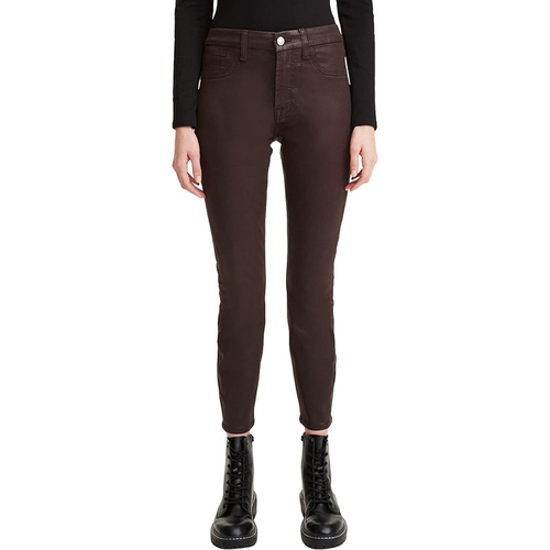  JEN7 Coated Ankle Skinny in Chocolate Coated