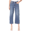 JEN7 Cropped Wide Leg wu002F Trousers Hem in Wisteria Broken Twill