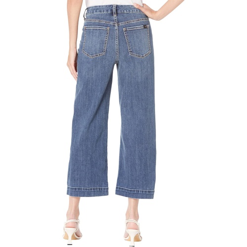  JEN7 Cropped Wide Leg wu002F Trousers Hem in Wisteria Broken Twill