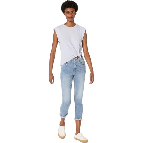  JEN7 Cropped Skinny wu002F Thick Fray in Victoria Broken Twill