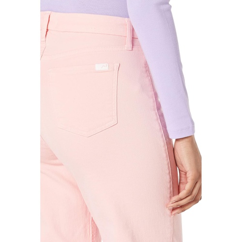  JEN7 Cropped Wide Leg with Welt Pockets in Coral Pink