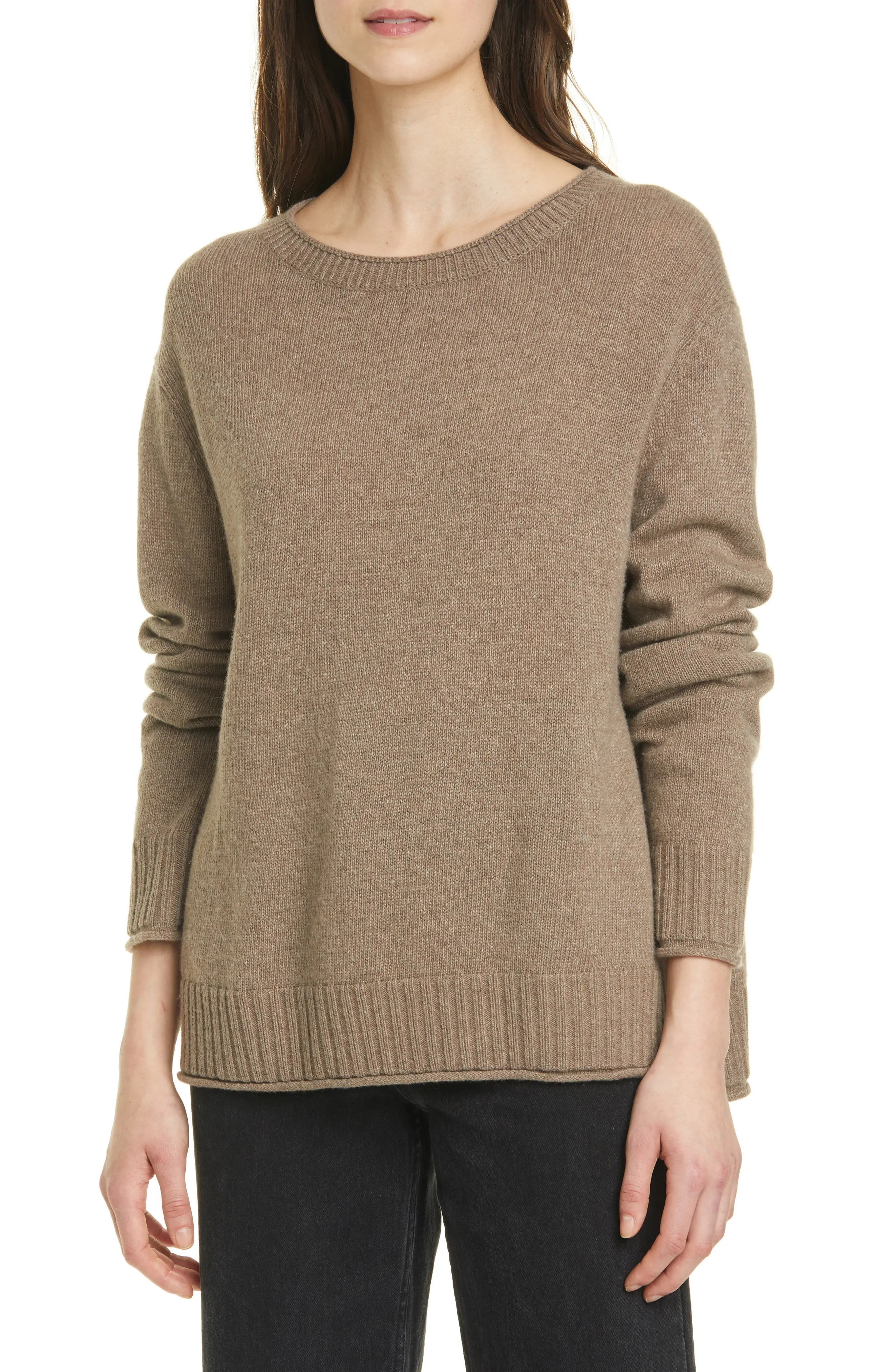 Jenni Kayne Everyday Crewneck Sweater_TAUPE