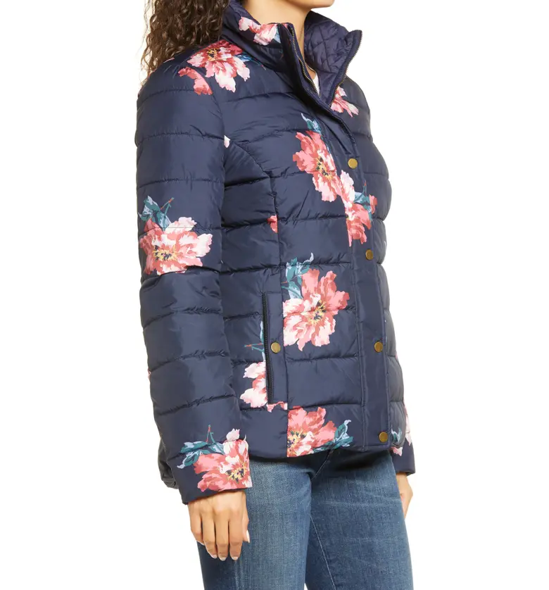  Joules Highgrove Reversible Quilted Floral Puffer Jacket_MARNAVY