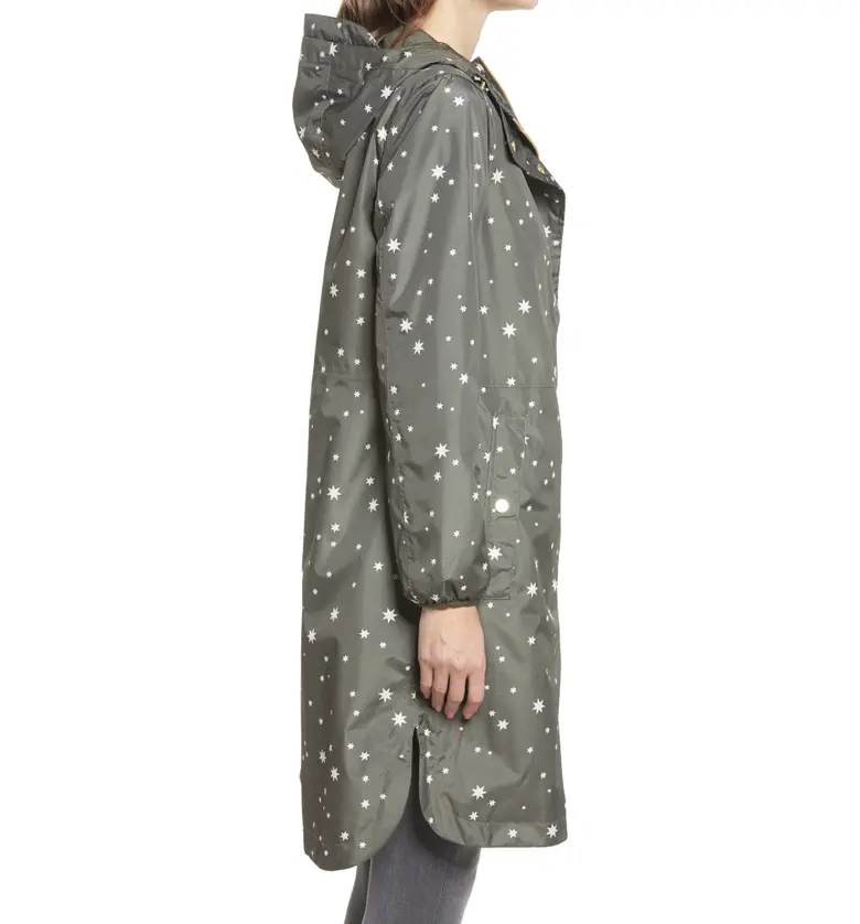  Joules Womens Weybridge Polka Dot Packable Waterproof Raincoat_KHAKI STAR