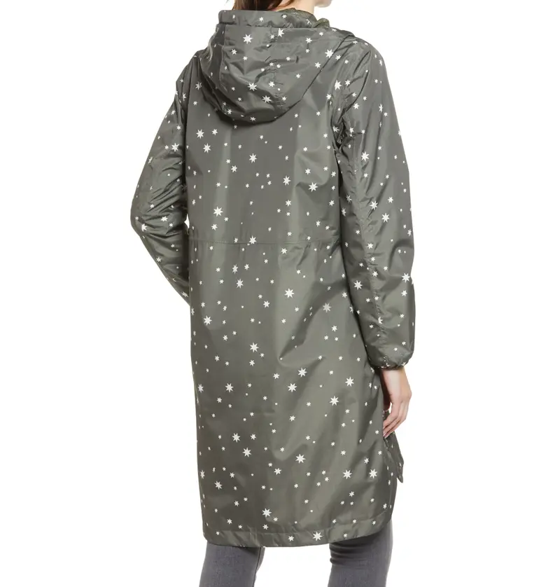  Joules Womens Weybridge Polka Dot Packable Waterproof Raincoat_KHAKI STAR