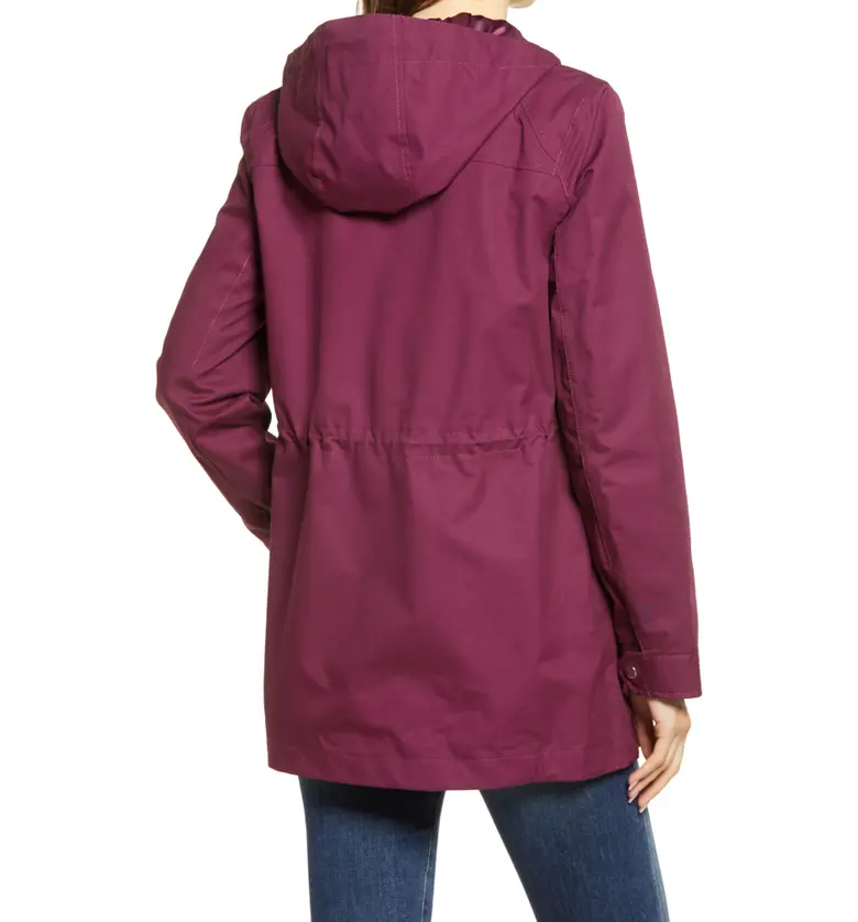  Joules Shoreside Waterproof Hooded Raincoat_PLUM