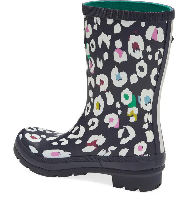 Joules Print Molly Welly Rain Boot_NAVY LEOPARD