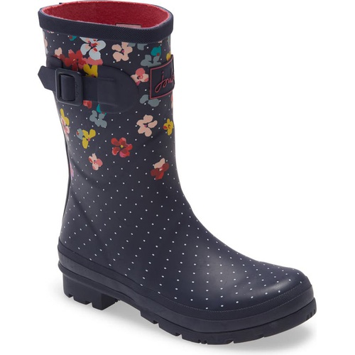  Joules Print Molly Welly Rain Boot_NAVBLOSSOM