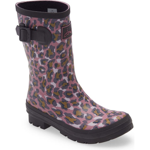  Joules Print Molly Welly Rain Boot_PNKLEOPARD
