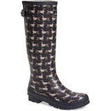 Joules Welly Print Rain Boot_NAVY SAUSAGE DOG