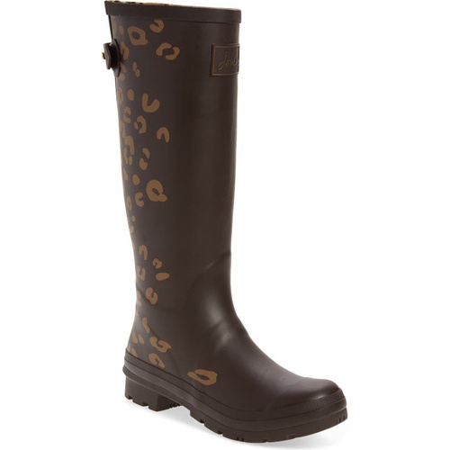  Joules Welly Print Rain Boot_BROWN LEOPARD