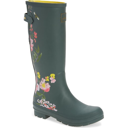  Joules Welly Print Rain Boot_GREEN FLORAL