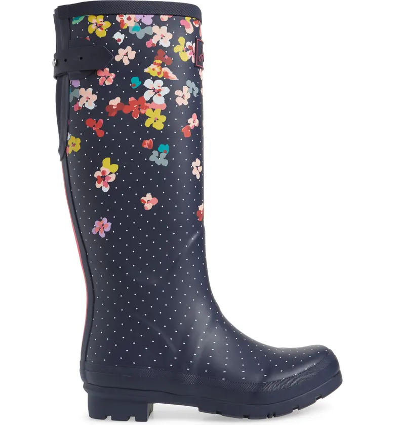  Joules Welly Print Rain Boot_NAVY BLOSSOM