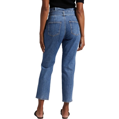  Jag Jeans Belted Pleat High-Rise Tapered Leg Pants