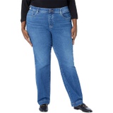 Jag Jeans Plus Size Valentina High-Rise Straight Leg Pull-On Jeans
