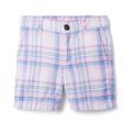 Janie and Jack Plaid Linen Shorts (Toddleru002FLittle Kidsu002FBig Kids)